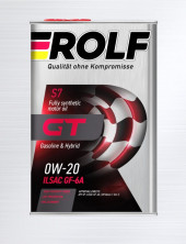 Масло мотор. ROLF GT 0W20 ILSAC GF-6A  API SP ПЛАСТИК 4л (1*4шт)
