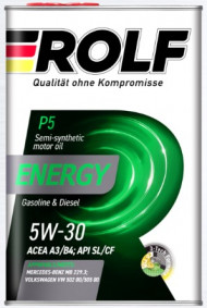 АКЦИЯ Масло мотор.  5W30 ROLF Energy A3/B4 SL/CF Акция 4л по цене 3л  (4л) 1*4шт
