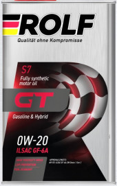 Масло мотор. ROLF GT 0W20 ILSAC GF-6A  API SP ПЛАСТИК 1л (1*12шт)