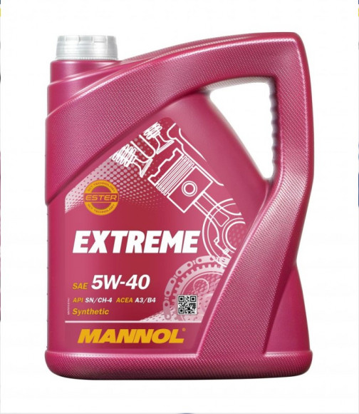 Масло мотор. 5W40 MANNOL 7915 Extreme ACEA	A3/B4 API SN/CH-4 (5л.) 1*4шт.