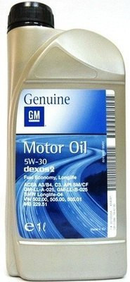 Масло мотор. 5W30 GM ACEA  B3/B4/C3/A3, API CF/SN, (1л) 1*20 шт.