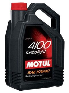 Масло мотор. MOTUL 4100 TURBOLIGHT 10W40  (4л.) (1*4)