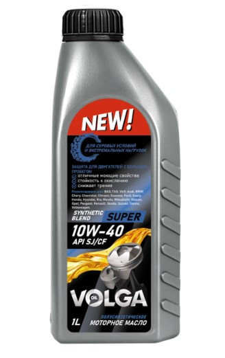 Масло мотор. 10W40 Волга-Ойл Super 1л (1*12шт)
