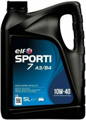 Масло мотор. 10W40 ELF SPORTI 7 API SL/CF ACEA A3/B4 пластик (5 л.) 1*3 шт. Масло мотор. 10W40 ELF SPORTI 7 API SL/CF ACEA A3/B4 пластик (5 л.) 1*3 шт.