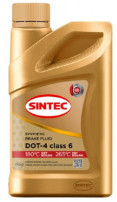 Жидкость тормоз. ДОТ-4 Sintec CLASS 6 0,455гр (1*28шт)