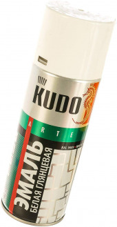 KUDO Эмаль универсальная Белая Глянцевая KU-1001