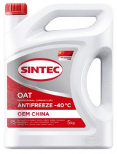 Антифриз A-40 Sintec OEM China OAT (КРАСНЫЙ)  5кг (1*4шт) Антифриз A-40 Sintec OEM China OAT (КРАСНЫЙ)  5кг (1*4шт)