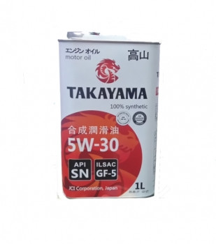 Масло моторное TAKAYAMA SAE 5W30 ILSAC GF-5 API SN ПЛАСТИК 1л (1*12шт) Масло моторное TAKAYAMA SAE 5W30 ILSAC GF-5 API SN ПЛАСТИК 1л (1*12шт)