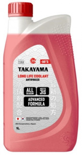 Антифриз TAKAYAMA Long Life Coolant Red -50 1л (1*12шт) Антифриз TAKAYAMA Long Life Coolant Red -50 1л (1*12шт)