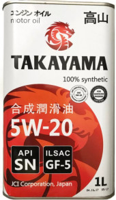 Масло моторное TAKAYAMA SAE 5W20 ILSAC GF-5 API SN (1л) Масло моторное TAKAYAMA SAE 5W20 ILSAC GF-5 API SN (1л)