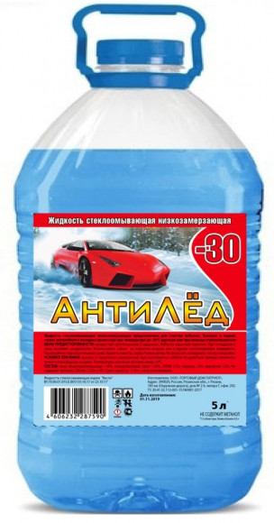 Жидкость антиобледенительная (АНТИЛЕД) CRYSTAL (-30С) 4.6л ПЭТ(1*4шт) GREEN