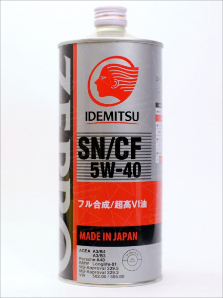 Масло мотор. IDEMITSU Zepro Euro Spec 5W40 (1л)