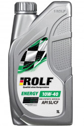 Масло мотор. ROLF. Energy SAE 10W40 API SL/CF (1л) Пластик Масло мотор. ROLF. Energy SAE 10W40 API SL/CF (1л) Пластик