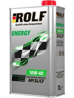 Масло мотор. ROLF. Energy SAE 10W40 API SL/CF (1л) Пластик Масло мотор. ROLF. Energy SAE 10W40 API SL/CF (1л) Пластик