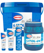 Смазка Литол-24 Sintec СТО (400г) картуш 1*15
