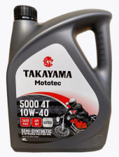АКЦИЯ 4л по цене 3л Масло мотор. 4T 10W-40 TAKAYAMA Mototec 5000 SM JASO MA-2 (4л) 1*4шт АКЦИЯ 4л по цене 3л Масло мотор. 4T 10W-40 TAKAYAMA Mototec 5000 SM JASO MA-2 (4л) 1*4шт