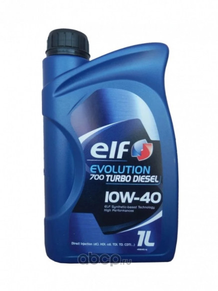 Масло мотор. 10W40 ELF Evolution 700 Turbo Diesel API SN/CF ACEA A3/B4 пластик (1 л.) 1*12 шт.