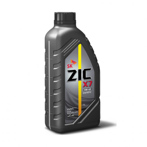 Масло мотор.  5W40 ZIC X7 API SP ACEA A3/B4 (синт.) (1 л.) пластик 1*12 шт.
