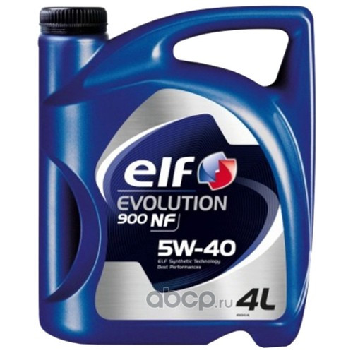 Масло мотор.  5W40 ELF Evolution 900 NF API SL/CF ACEA A3/B4 пластик (4 л.) 1*3 шт.