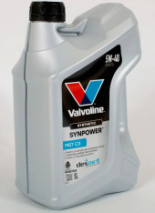 Масло мотор. 5W40 Valvoline SYNPOWER MST C3 SN/CF C3 пластик (5 л.) 1*4 шт. Масло мотор. 5W40 Valvoline SYNPOWER MST C3 SN/CF C3 пластик (5 л.) 1*4 шт.