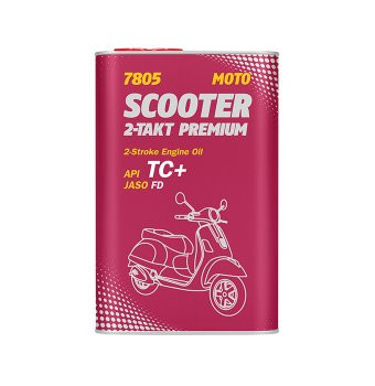 7805 Синт. моторн. масло для скутеров Scooter 2-Takt Premium API TC+ (1л.) metal 1*12шт.