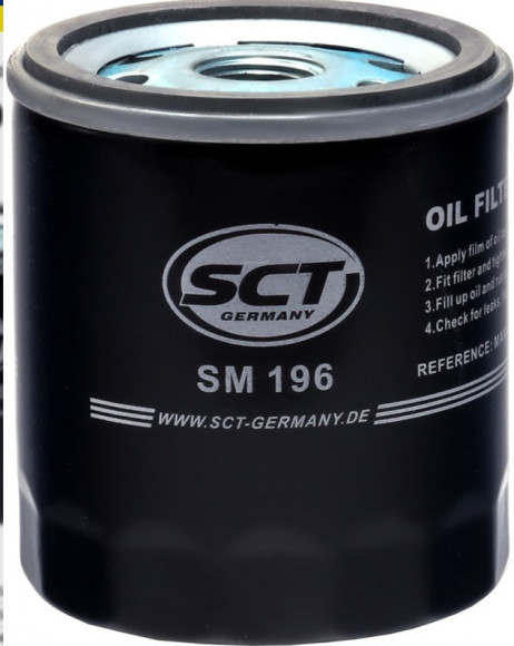 Фильтр масляный SCT SM 196-FORD MONDEO III/IV 1.8/2.0 /FOCUS II 1.8/2.0 04-12/MAZDA 3/6 1.8/2.0 02