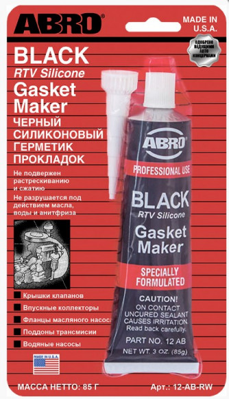 ABRO Герметик прокладок Черный 85гр ABRO Герметик прокладок Черный 85гр