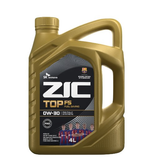 Масло мотор.  0W30 ZIC TOP FS SP GF-6A пластик (4 л.) 1*4 шт.