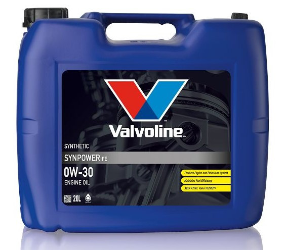 Масло мотор.  0W30 Valvoline SYNPOWER FE SP A7/B7 пластик (20 л.)