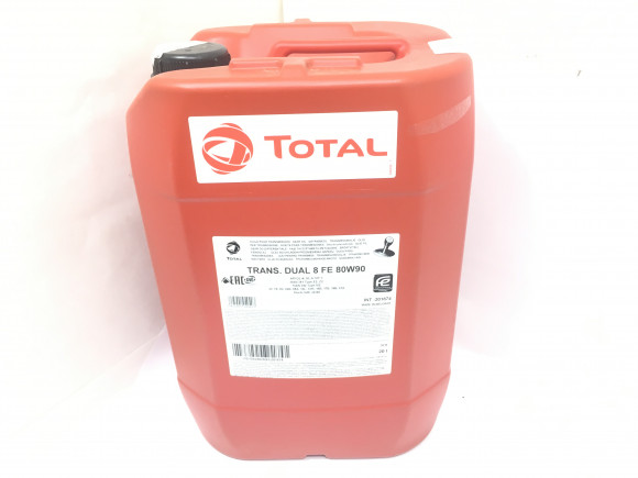 Масло трансм. 80W90 TOTAL TRANSMISSION DUAL 8 FE API GL-4/GL-5/MT-1 пластик 20 л.