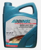 Масло мотор.  5W40 ADDINOL SUPER LIGHT 0540 SN/CF A3/B4 (4 л.) пластик 1*4 шт.