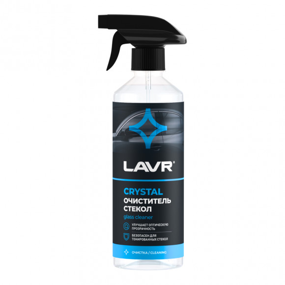 Ln1601 Очиститель стекол LAVR Glass Cleaner Crystal триггер 500мл (18шт) Ln1601 Очиститель стекол LAVR Glass Cleaner Crystal триггер 500мл (18шт)