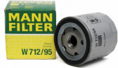 Фильтр масляный MANN-FILTER W712/95 (1*10 шт.) (A3,Fabia III, IV,Octavia III,IV, Rapid, Golf VI,VII)