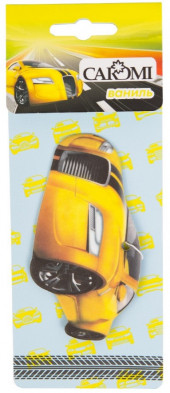 Ароматизатор картонный CAROMI "Машина" Ваниль" Ароматизатор картонный CAROMI "Машина" Ваниль"
