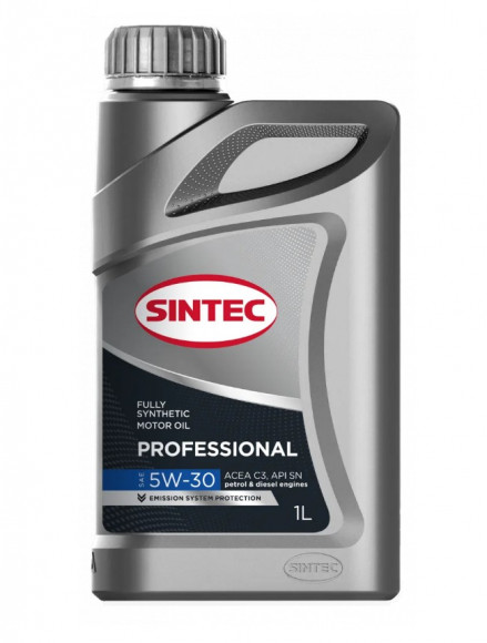 Масло мотор. SINTEC PROFESSIONAL SAE 5W30 C3 1л (1*12шт)