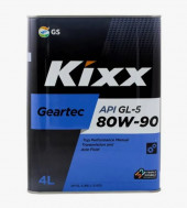 Масло трансм. 80W90 Kixx Geartec GL-5 металл (4 л.) 1*4 шт. Масло трансм. 80W90 Kixx Geartec GL-5 металл (4 л.) 1*4 шт.