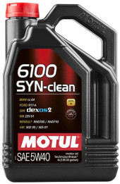Масло мотор. MOTUL  6100 SYN-CLEAN 5W40  4л (1*4шт)