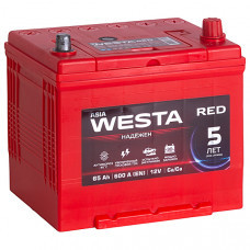 Аккумулятор 6ст- 65 Westa Red ASIA (п.т. 600А) стандарт
