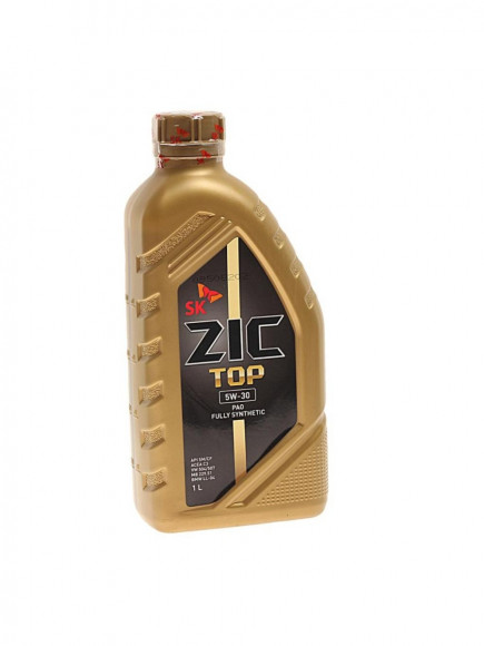 Масло мотор.  5W30 ZIC TOP LS пластик (1 л.) 1*12 шт.