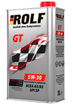 Масло мотор. ROLF GT SAE 5W30 API SP ACEA A5/B5 1л (1*12шт)