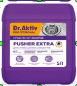 Dr.Aktiv Средство для прочистки труб и удаления засоров Pusher Extra 5л (1*4шт)