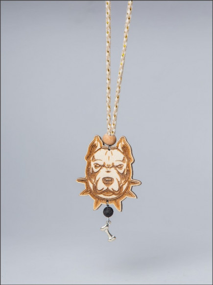 Ароматизатор подвеска CAROMI Питбуль 2 в круге Парфюм Унисекс