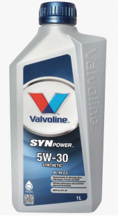 Масло мотор.  5W30 Valvoline SYNPOWER XL-III C3 SN C3 пластик (1 л.) 1*12 шт.