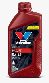 Масло мотор.  5W40 Valvoline MAXLIFE SN/CF A3/B4 пластик (1 л.) 1*12 шт.