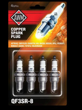 Свечи зажигания AWM QF3SR-8, медь, блистер (4 шт) Свечи зажигания AWM QF3SR-8, медь, блистер (4 шт)