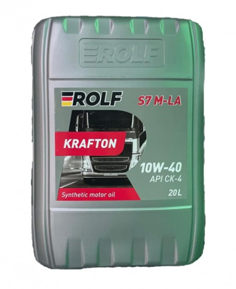 Масло мотор. ROLF KRAFTON S7 M-LA SAE 10W40 (ACEA E6/Е7-12)  20л ПЛАСТИК