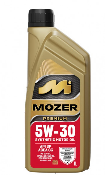 Масло мотор. 5w30 Mozer PREMIUM C3 1л
