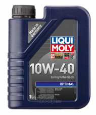 Масло мотор. 10W40 Liqui Moly Optimal SL/CF A3/B3 пластик (1 л.) 1*6 шт. (3929)