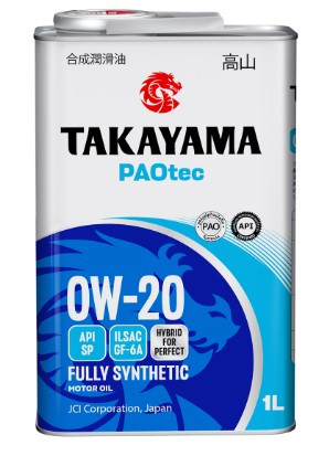 Масло мотор.  0W20 TAKAYAMA  PAOtec GF-6А SР (1л) 1*12шт