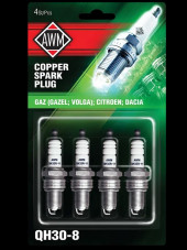 Свечи зажигания AWM QH3O-8, медь, блистер (4 шт) Свечи зажигания AWM QH3O-8, медь, блистер (4 шт)